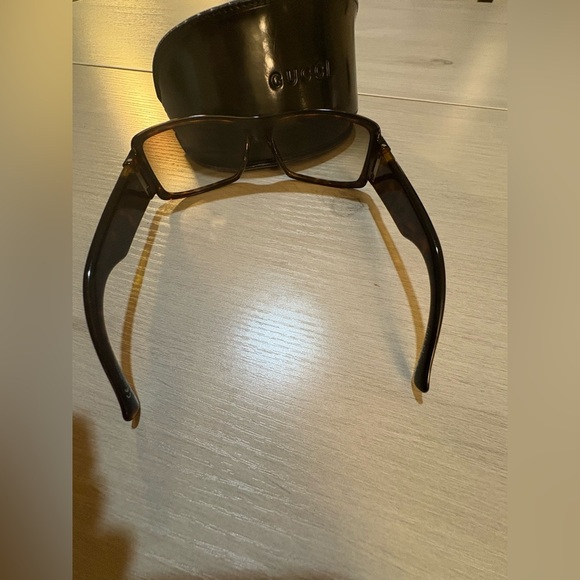 Gucci Dark Brown Rectangular Glasses - Picture 9 of 16